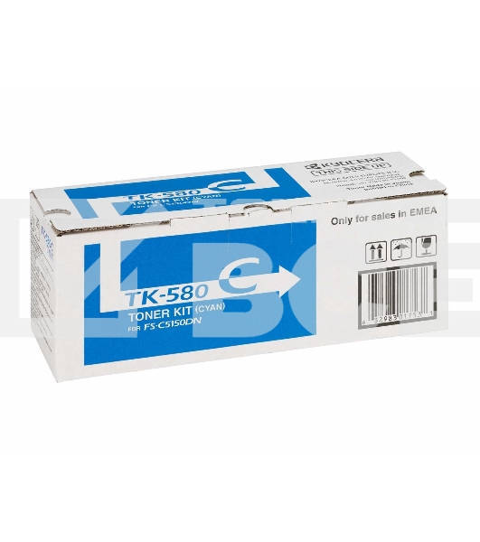 Картридж лазерный Kyocera TK-580C (1T02KTCNL0) голубой для FS-C5150DN 2800 стр.