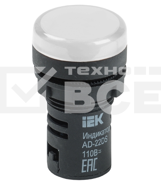 Арматура светосигнальная AD-22DS 220В бел. ИЭК BLS10-ADDS-230-K01