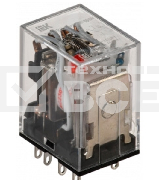 Реле РЭК 78-4(MY4) с инд. 3А 230В АC IEK RRP20-4-03-220A-LED