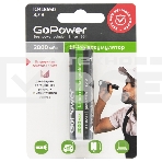 Аккумулятор GoPower Li-ion18650 BL1 3.7V 2000mAh с защитой выс.конт., фото2