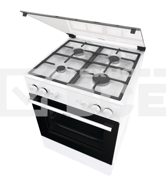 Комбинированная плита Gorenje GK6A20WF белый реш.чугун