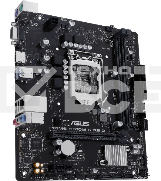 Материнская плата ASUS PRIME H510M-R R2.0-SI, LGA 1200, Intel H470, 2xDDR4, 4xSATA, 1xPCIe 4.0 x16, 1xPCIe x1, 1xHDMI, 1xVGA, 2xUSB-A 3.2 Gen 1, 2xUSB-A 2.0, 1x 1Gb LAN, 3x3.5 мм, 7.1, mATX