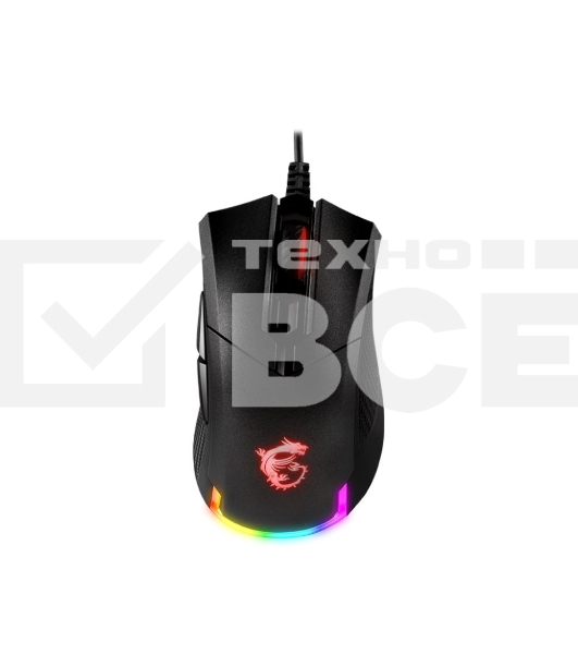 Мышь проводная MSI Clutch GM50 черный, 7200 dpi, USB, кнопки - 6