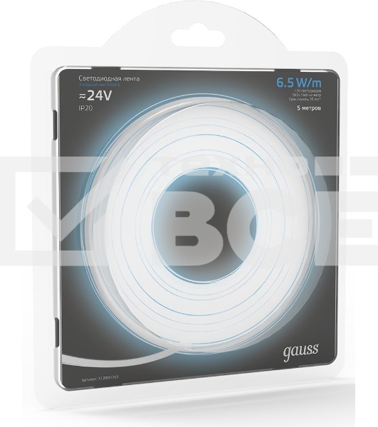 Лента светодиод. Gauss SMD 5м (312000265)