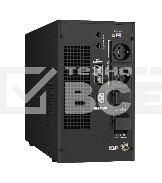 Комплект ИБП EX295991RUS + батарея 65Aч EX282980RUS 4шт (инвертор, синус, для котла) ExeGate SineTower SZ-5000.LCD.AVR.2SH.1C13.T.RJ.USB <5000VA/4000W, чистый синусоида, LCD дисплей, AVR, 2*Schuko+1*C13+клеммы, RJ45/11, USB, линейно-интерактивный, Black> 