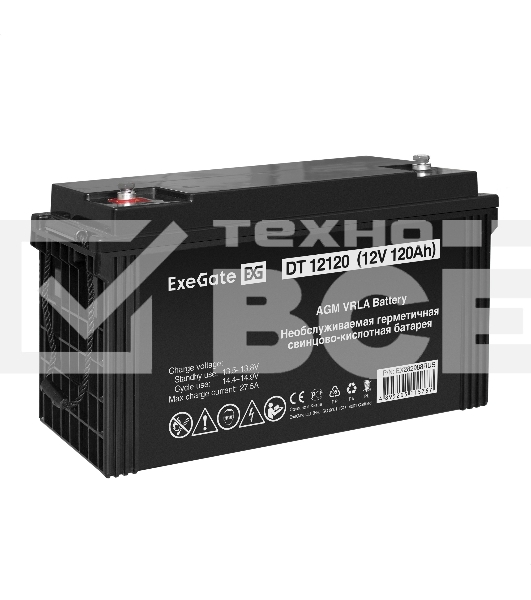 Комплект Источник бесперебойного питания EX296002RUS + батарея 120Aч EX282988RUS 2шт (инвертор, синус, для котла, настенный) ExeGate FineSine SX-2500.LCD.AVR.2SH <2500VA/1800W, чистая синусоида, цветной LCD-дисплей, AVR, 2*Schuko, линейно-интерактивный, к