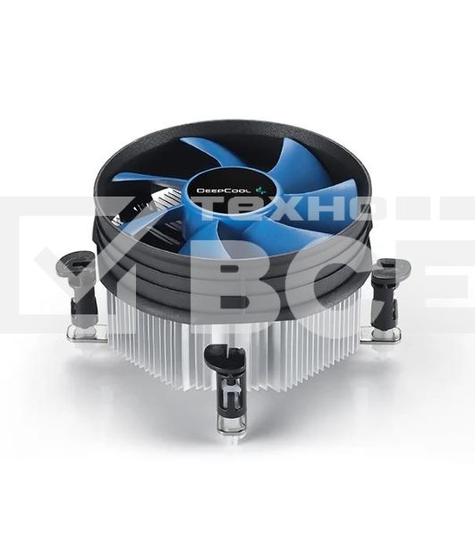 Кулер для процессора DEEPCOOL THETA 21 PWM черный/синий, 92 мм, алюминий, 2400 об/мин, 33.4 дБ, 4 pin, 95 Вт, 60.5 мм