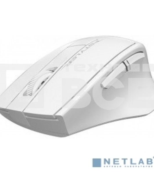 Мышь беспроводная A4Tech Fstyler FG30 белый/серый, 2000 dpi, радиоканал, USB, кнопки - 5