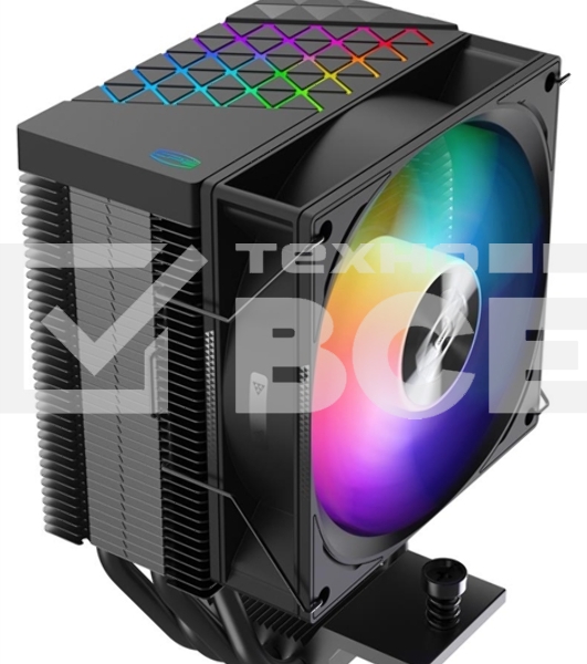 Кулер PCCooler R400 ARGB черный 92мм алюминий+медь 2200r[m 30db 4-pin 180W 133мм