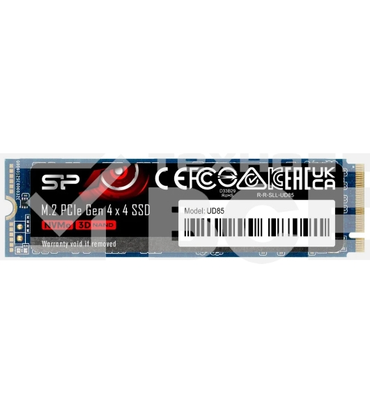 Накопитель SSD Silicon Power UD85, 500GB, PCIe 4.0 x4, M.2 2280, NVMe, R/W 3600/2400