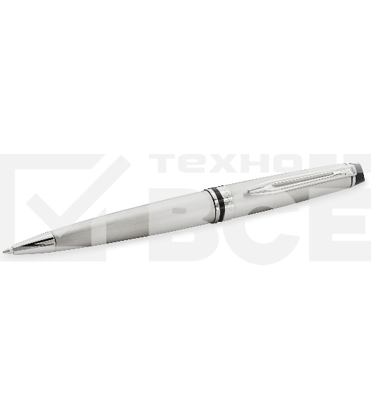 Ручка шариковая Waterman Expert 3 (CWS0952100) Stainless Steel CT M син. черн. подар.кор. сменный стержень 1стерж. кругл. 1цв.