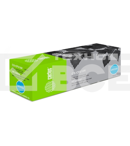 Картридж лазерный Cactus CS-CF210X черный (2400 стр.) для HP LaserJet Pro 200 M251/M276