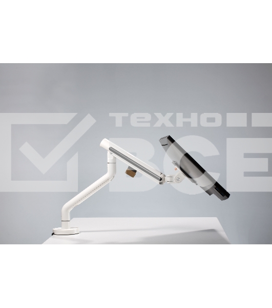 Кронштейн для мониторов Ultramounts UM725W белый 17'-32' макс.9кг крепление к столешнице поворот и наклон