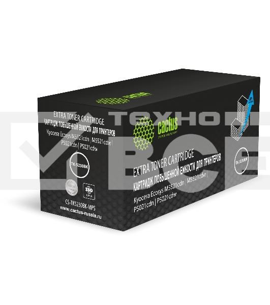 Картридж лазерный Cactus CS-TK5230BK-MPS черный (5200стр.) для Kyocera Ecosys M5521cdn/M5521cdw/P5021cdn/P5021cdw