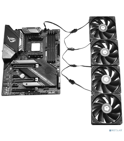 Кабель-разветвитель 1/4 ID-COOLING FS-04 (160шт/кор, 12V, PWM, 4 pin) Retail