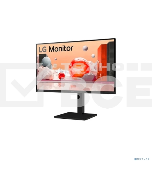 Монитор 27' LG 27BA45QB-B IPS 2560x1440, 75 Гц, 5 мс, 16:9, 350 кд/м², 2xHDMI 2.0, DP 1.4, 3.5 Jack, HDR10, динамики (2x5 Вт), VESA 100x100, черный