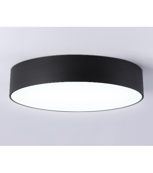 Потолочный светодиодный светильник Ambrella light FV5530 BK черный LED 45W 4200K D400*58 (Без ПДУ)