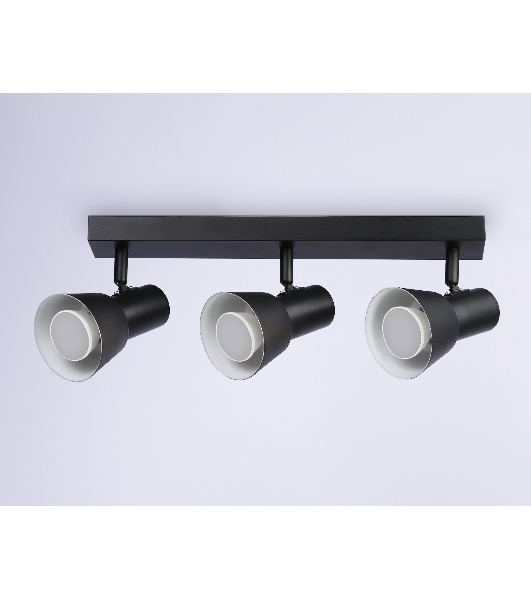 Светильник Ambrella light TA13122/3 BK/WH черный/белый GU10/3 max 12W 470*85*150