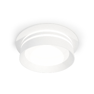 Комплект встраиваемого светильника Ambrella light XC8050021 SWH/FR белый песок/белый матовый GX53 (C8050, N8477)