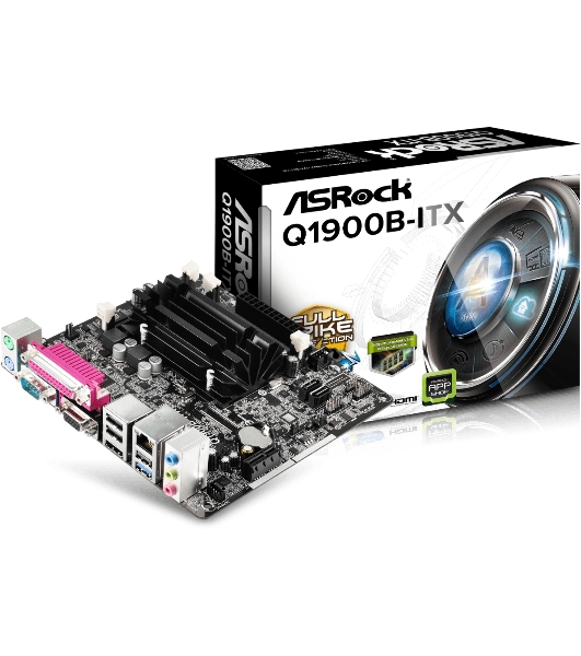 Материнская плата Asrock Q1900B-ITX mini-ITX AC`97 6ch(5.1) GbLAN+VGA+HDMI