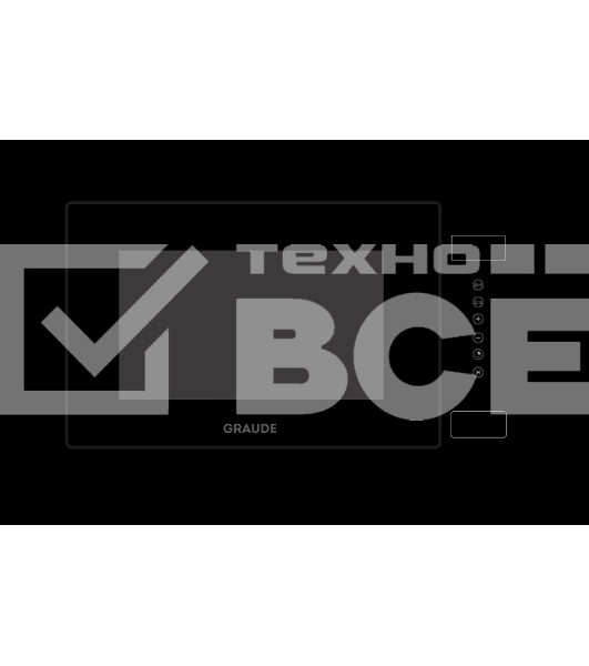 Микроволновая печь встраиваемая Graude MWG 38.1 S чёрный, 20 л, 700 Вт, переключатели - сенсор