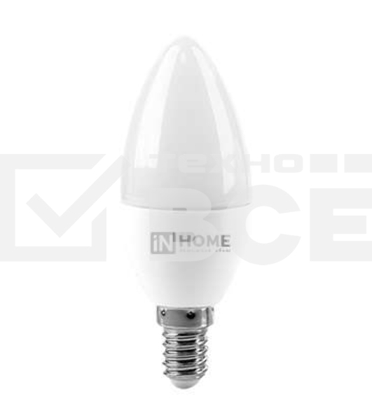Лампа светодиодная LED-СВЕЧА-VC 8Вт свеча 4000К нейтр. бел. E14 760лм 230В IN HOME 4690612020433