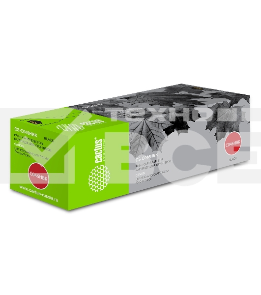 Картридж лазерный Cactus CS-C046HBK черный (6300 стр.) для Canon LBP 653Cdw/654Cx/MF732Cdw/734Cdw/735Cx