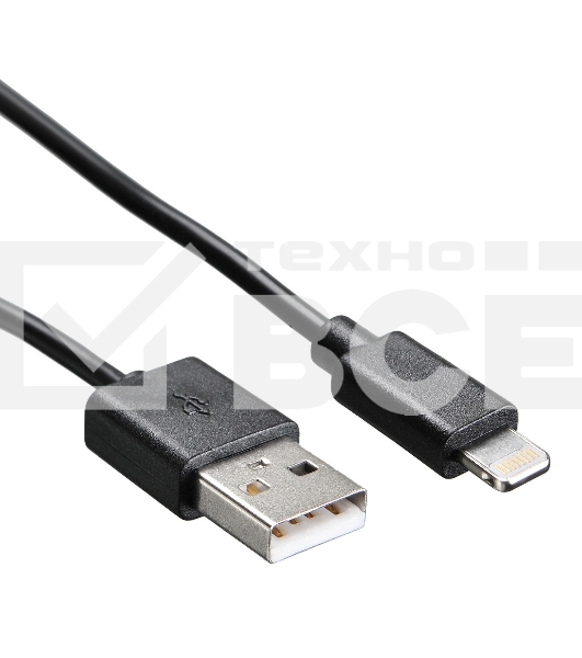 Кабель Buro USB-IP-1.2B2A 1.2м черный