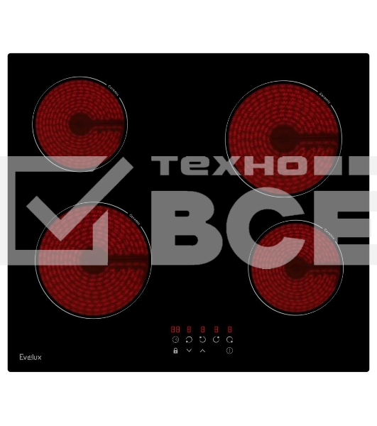 Электрическая варочная панель Evelux HEV 640 B