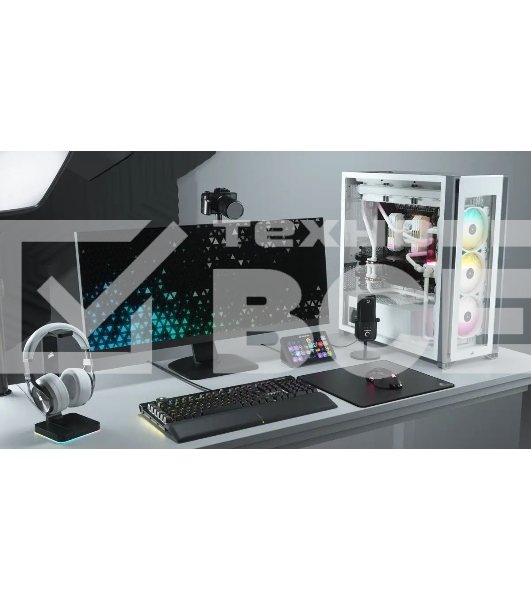 Компьютерный корпус Corsair iCUE 7000X RGb CC-9011227-WW Full-Tower ATX, белый, Tempered Glass (639459)