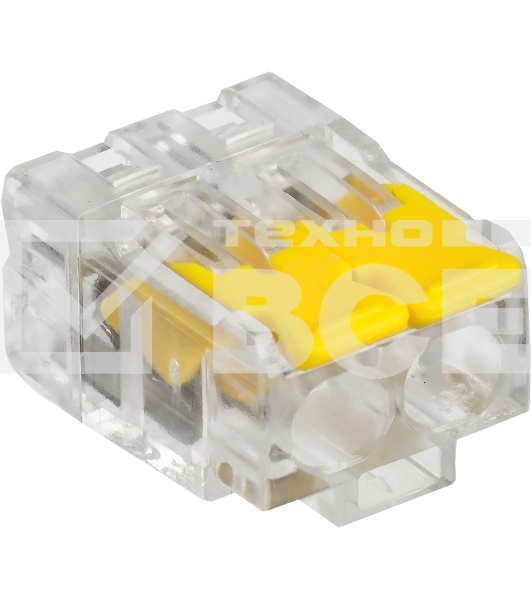 Клемма IEK СМК UKZ60-412-100 2x 0.2-0.4мм2 дл.19мм ш.13.5мм желтый (упак.:100шт)