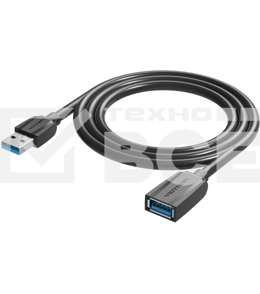 Кабель-удлинитель Vention USB 3.0 AM/AF - 0.5м Black Edition VAS-A45-B050