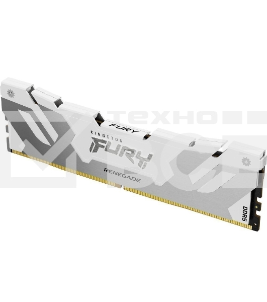 Оперативная память Kingston Fury Beast, DDR5, 16GB (1x16GB), 7200MHz, CL38, с радиатором, белый