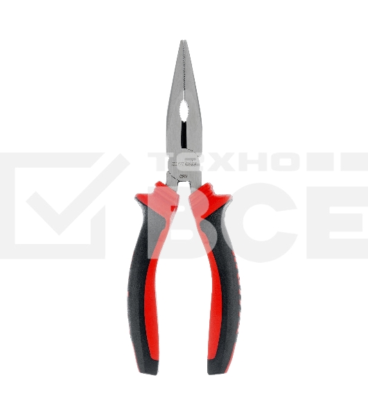 Длинногубцы прямые, 160 мм, хром-ванадий, двухкомпонентные рукоятки Matrix