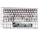 Клавиатура для ноутбука Lenovo Yoga 530-14IKB серебристая с подсветкой, фото2