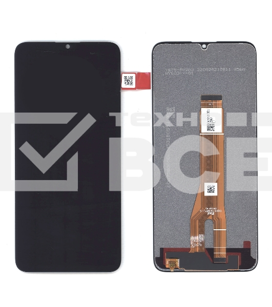 Дисплей (модуль) для Huawei Honor X7A, X7A Plus в сборе с тачскрином черный