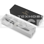 Ручка шариковая Parker Jotter Monochrome XL SE20 (CW2122756) Stainless Steel M син. черн. подар.кор., фото3