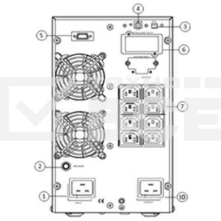 Источник бесперебойного питания Powerman Online 3000I N (IEC320)