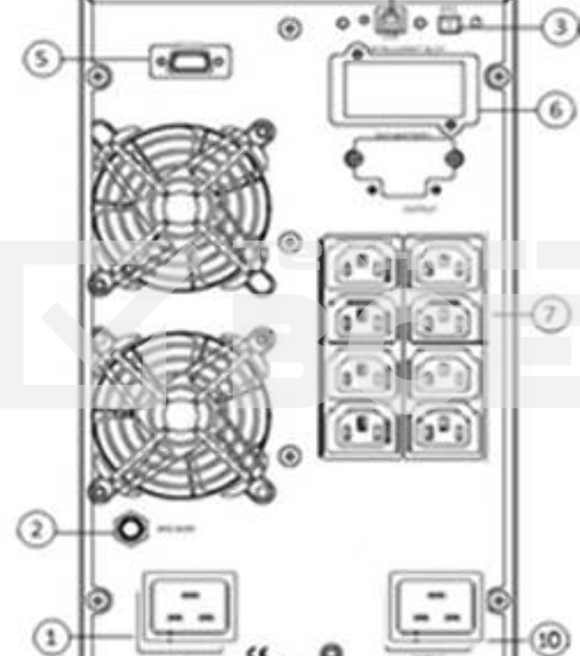 Источник бесперебойного питания Powerman Online 3000I N (IEC320)