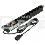 Блок распределения питания NTSS NTSS-PDU-DA1017 гор.размещ. 8xSchuko базовые 10A C14 2м, фото2