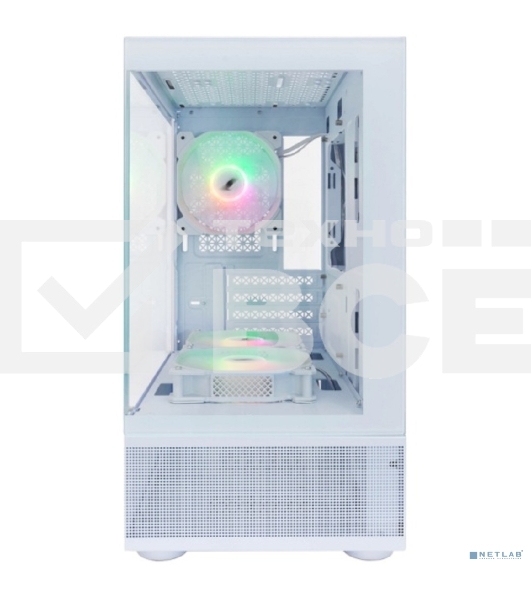 Корпус 1STPLAYER MIKU Mi2-A ARGB White / mATX / 3x120mm ARGB fans / Mi2-A-WH-2FC7R-W-1FC7-W