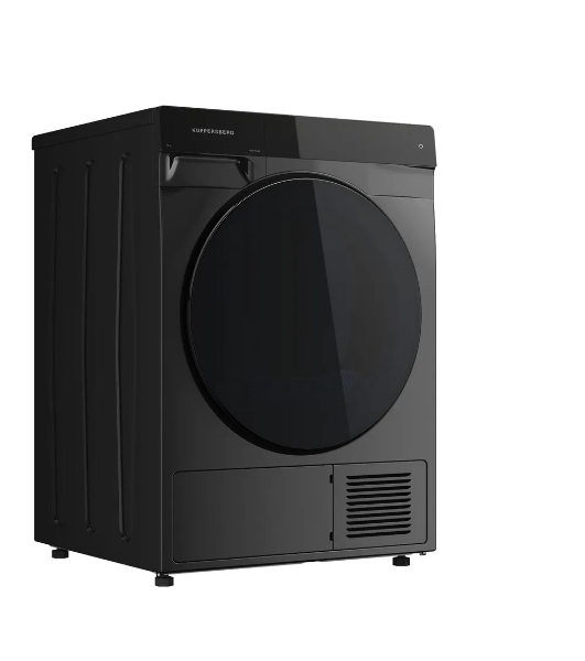Сушильная машина Kuppersberg DM 590 GR, High-Tech, загрузка 10 кг, 16 программ, тепловой насос, отсрочка старта, реверс барабана, ультрафиолет, сенсорное управление, блокировка от детей, энергоэффективность А+, серый