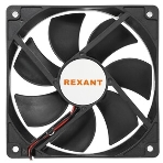 Вентилятор для корпуса Rexant RХ 12025MS 12 VDC черный, 120 мм, 2200 об/мин, 35 дБ, 2 pin, фото5