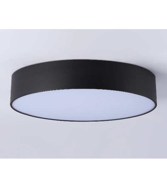 Потолочный светодиодный светильник Ambrella light FV5530 BK черный LED 45W 4200K D400*58 (Без ПДУ)