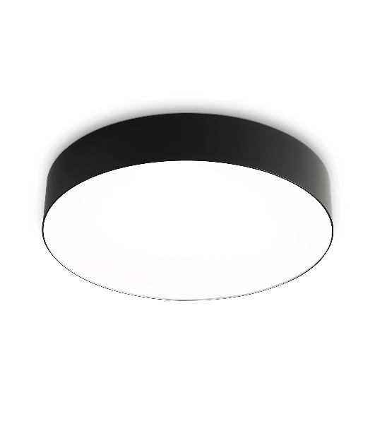 Потолочный светодиодный светильник Ambrella light FZ1360 BK черный IP20 40W 3000-6500K 390*80 (ПДУ ИК)