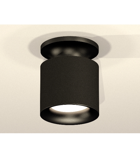 Светильник Ambrella Light XS7402061 SBK/PBK черный песок/черный полированный MR16 GU5.3 (N7926, C7402, N7011)