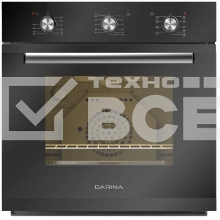 Духовой шкаф электрический Darina 1V5 BDE 112 707 B черный, встраиваемый