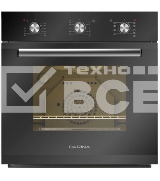 Духовой шкаф электрический Darina 1V5 BDE 112 707 B черный, встраиваемый
