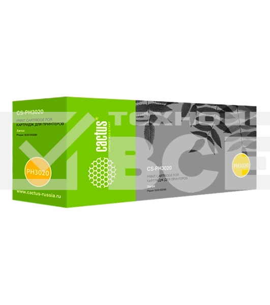 Картридж лазерный Cactus CS-PH3020 (тип 106R02773) черный (1500 стр.) для Xerox Phaser 3020/3020BI