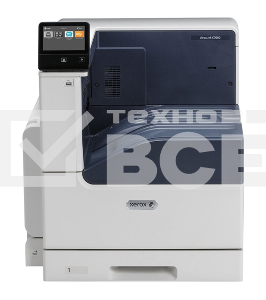 Принтер лазерный Xerox VersaLink C7000N (VLC7000N#), A3, цветной, печ. 19 стр/мин (A3) 35 стр/мин (A4), 1200 x 2400 dpi, RJ-45, NFC, Air Print